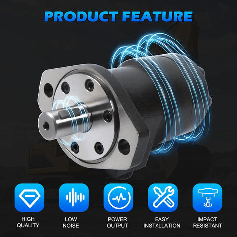 Heavy Duty Hydraulic Motor For Char-Lynn Eaton H Series Replacement 101-1035-009 product features with icons displayed