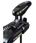 Close-up of PowerDrive Bow Mount Electric Trolling Motor with GPS Spot Lock, Dual Spectrum Chirp Sonar, 55 lb thrust for freshwater use.