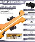 Heavy Duty Miter Saw Mounting Brackets Kit With Lever Release Clips And Screws For DW723 DWX723 DWX724 DWX725 DWX725B