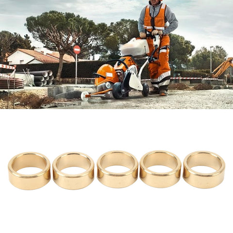 Pro Grade Blade Arbor Adapter Set For Concrete Cutoff Saws, 5 Pack, Metal Reducer Rings, 20mm Inner Diameter, 1 Inch Outer