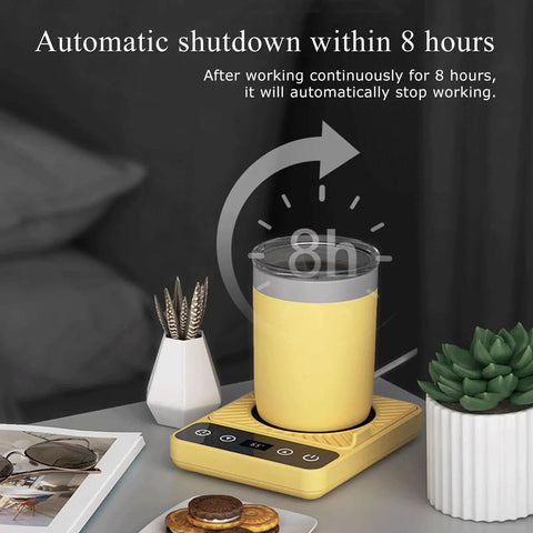Electric Cup Warmer And Chiller For Desk Rapid Heat Chill Base 350Ml Portable Beverage Heater Cools Iced Coffee Beer Wine Sweet Daily Grind Essential on a table.