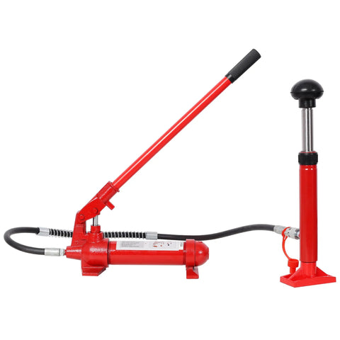 Heavy Duty 4 Ton Hydraulic Jack Kit With Real Deal Leak Proof Seals And Rugged Carry Case For Straight Up Auto Body Frame Repair On Cars Trucks And Farm Gear
