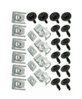 28 Piece Motor Housing Clips Kit Direct Replacement For Sub Plate Fixation Durable Heavy Duty Fasteners Built To Last For Quick Auto Repair And Maintenance Projects, assorted clips and screws