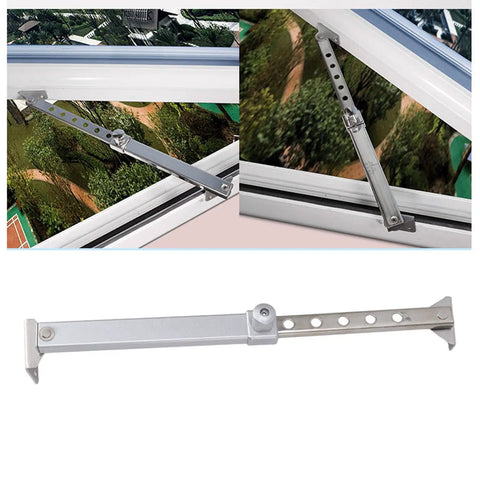 Manual Window Opener Rod Kit Aluminum Stay Rods For Greenhouse Roof Vent And Skylight, Easy Install Window Stays For Wooden Windows, Durable Aluminum Alloy, Prevents Shaking, Gardener Friendly