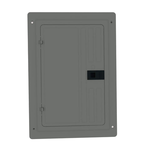 125 Amp 20 Space 20 Circuit Main Lug Plug-On Neutral Indoor Load Center With Two Factory Ground Bars, 120/240V, gray metal cover
