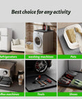 Non Slip Silicone Mat For Mini Fridges And Appliances 19.7x19.7x0.5 Inch Spill Proof Drip Prevention used under appliances and tools.