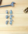 Solid Zinc Grease Fitting Assortment Kit With 100pcs Npt 45 Degree Hex Plugs For Easy Equipment Maintenance And Smooth Workflow In Your Shop, 45-degree zinc fittings