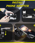 Installation steps for phone adapter on Beginner Friendly 90mm Refractor Telescope Kit With 900mm Focal Length.