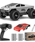 1 18 Scale Fast RC Car With 40 Kmph Top Speed 4x4 Monster Off Road Truck All Terrain Remote Control Vehicle With Dual Batteries 2 4GHz Radio Gift For Kids And Adults shown with accessories and red shell option