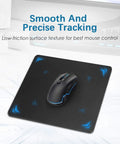Black Ultra Smooth Premium Textured Mouse Pad 8.0 By 7.5 Inch With Non Slip Rubber Base Fully Washable Fade Resistant In Use