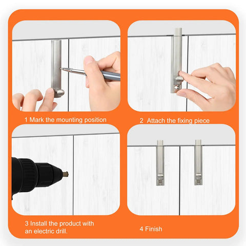 Heavy Duty Solid Brass Surface Bolt 4 Inch Smooth Operator Flush Latch With Satin Nickel Finish And Dual Strike Plates For Real World Door Security