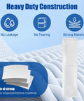 72 Ft Vacuum Dust Collection Bags 4 Pack Workhorse for Heavy Duty Concrete Jobs showing 3-layer polyethylene build