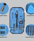 153 In 1 Magnetic Pro Grade Precision Screwdriver Set With Case for Electronics Repair showcasing tools and features