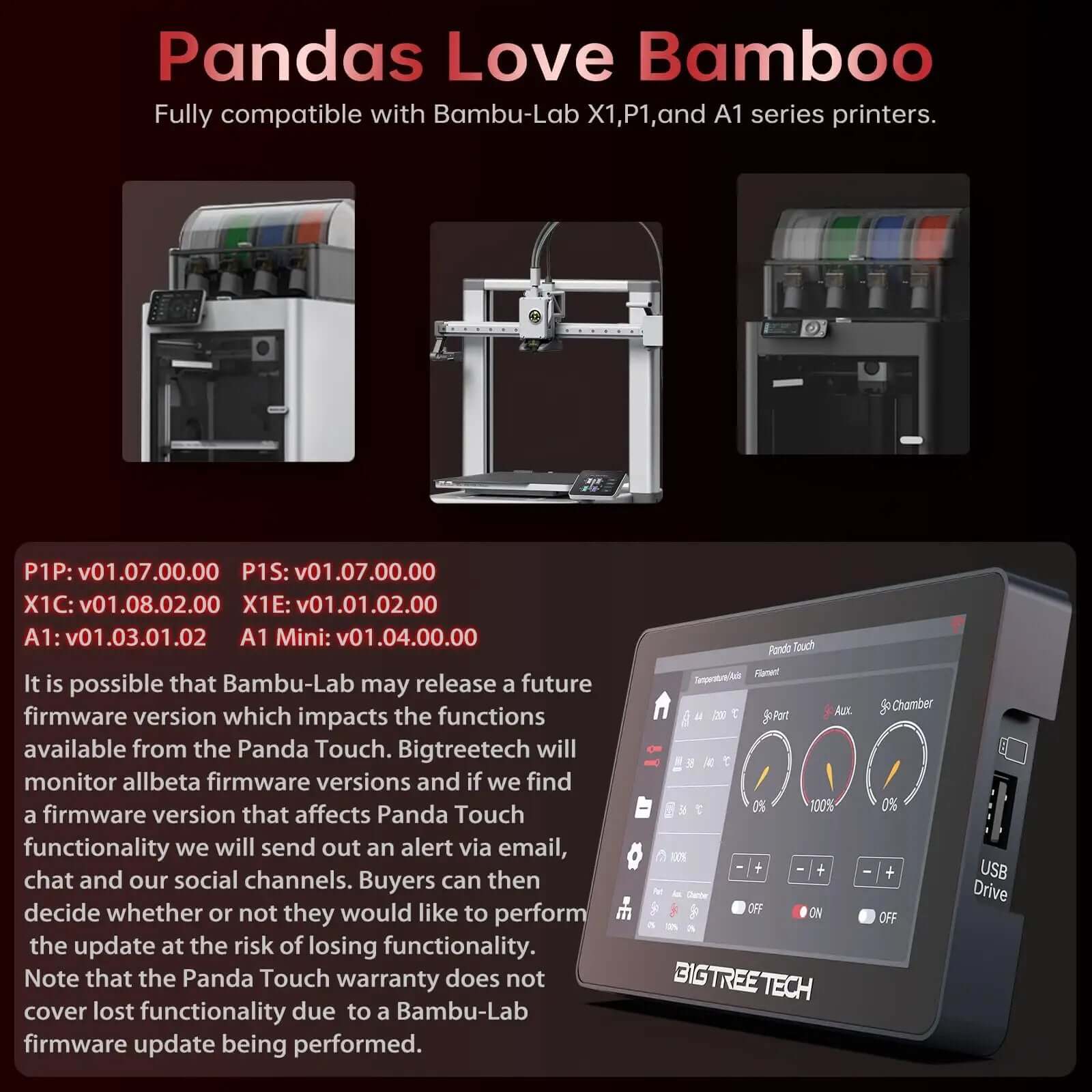 Panda Touch Upgrade Kit for Bambu Lab Printers ✓