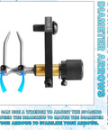 Dual Use Arrow Rest For Compound And Recurve Bows, Lightweight Metal Arrow Launcher Rest Made From Stainless Steel Brass And Aluminum.
