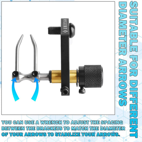 Dual Use Arrow Rest For Compound And Recurve Bows, Lightweight Metal Arrow Launcher Rest Made From Stainless Steel Brass And Aluminum.