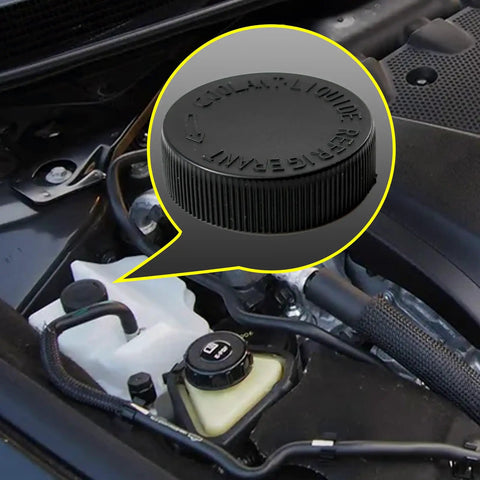 Engine Coolant Reservoir Cap For Nissan Altima Maxima Pathfinder And Infiniti JX35 QX60 Easy Drop In Replacement in engine bay