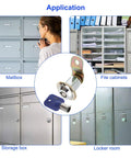 Application of 12 Pack Tubular Cam Lock Set 1-1/8 Inch Cylinder for mailboxes, file cabinets, storage boxes, and locker rooms.