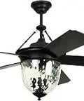 Knightsbridge Collection 52 Inch Ceiling Fan With Aged Bronze Finish And ABS Blades For A Cool Indoor Outdoor Vibe Alexa Voice Control Hub Required