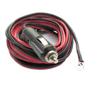 10 Ft 12V Cigarette Lighter Extension Cord With Glowing Led Ring And 15A Inline Fuse Heavy Duty Flexible Wire Quick Plug Setup