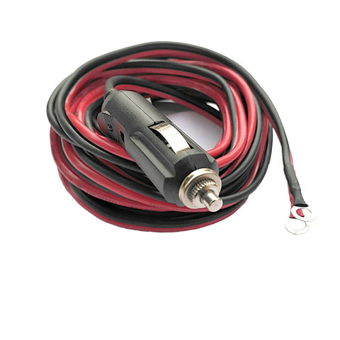 10 Ft 12V Cigarette Lighter Extension Cord With Glowing Led Ring And 15A Inline Fuse Heavy Duty Flexible Wire Quick Plug Setup