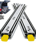 Heavy Duty Locking Drawer Slides 10 To 80 Inch Full Extension Pair with Beefy 480 Lbs Capacity and 2.5mm Steel for RVs and Tool Boxes