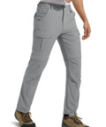 Men's Hiking Convertible Pants Zip Off for Outdoor Adventure Water Resistant Quick Dry Lightweight Four Way Stretch Moisture Wicking