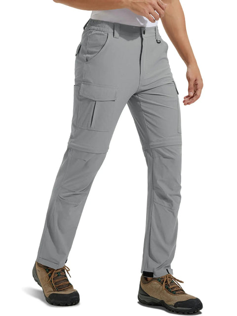Men's Hiking Convertible Pants Zip Off for Outdoor Adventure Water Resistant Quick Dry Lightweight Four Way Stretch Moisture Wicking