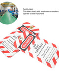 Heavy Duty Lockout Tagout Tags 10 Pack Built Tough For Real Job Sites Danger Do Not Operate Industrial Warning Tags on table