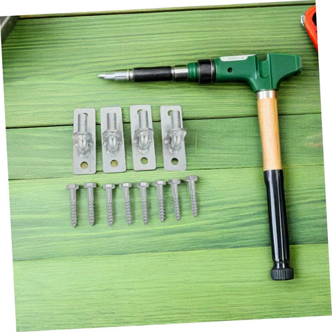 Smooth Operator Four Piece Wall Mount Gate Hinge Set Built For Heavy Duty Barn Doors And No Fuss Fence Post Setup hardware with screws