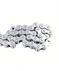 Top Shelf 304 Stainless Steel Short Pitch Roller Chain For Smoother Transmission showing rust-free links, ideal for heavy duty industrial use.