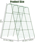 63 Inch Tall U Shape Cucumber Trellis For Raised Beds Garden Arch For Climbing Plants Outdoor Plant Support 48x32x63 Inches