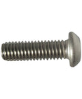 Built Tough Torx Security Machine Screws 10-24 X 3/4 Inch stainless steel button head fastener side view.