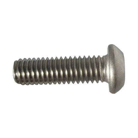 Built Tough Torx Security Machine Screws 10-24 X 3/4 Inch stainless steel button head fastener side view.
