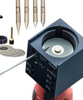 Pro Grade Tungsten Grinder V4 Rotary Tool For TIG Welding with diamond discs, CNC mandrel, and stick out gauge