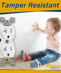 Child near wall with 2x4 Inch Utility Electrical Box Kit With Duplex Receptacle Cover Tamper Resistant 20 Amp Outlet.
