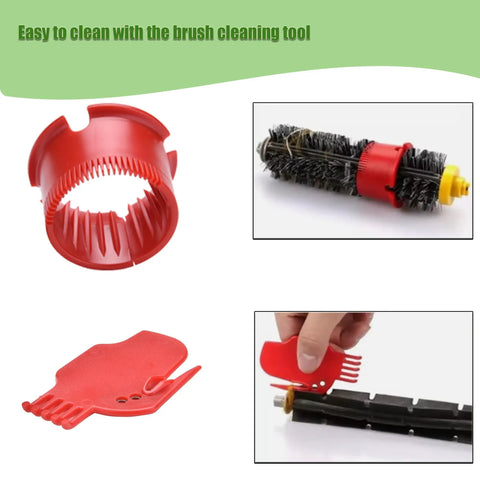 Replacement Parts Kit For Roomba 600 And 500 Series Vacuum Cleaners With brush cleaning tools and components
