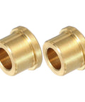 Two-Piece Self-Lubricating Brass Flange Bearing Set Inner Diameter Three Eighths Inch Outer Diameter Five Eighths Inch Flange Diameter