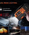 All In One Jump Starter With Air Compressor On The Go 4000A Portable Battery Pack showing dual mode LED lighting