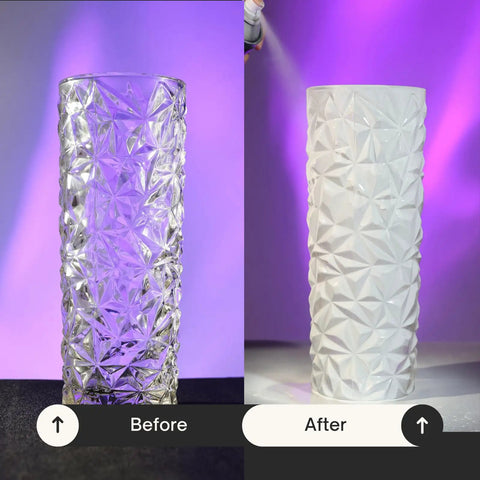 Pro Grade 3D Scanning Spray For All 3D Scanners Boost Reflectivity On Transparent And Shiny Surfaces Easy To Clean Safe Material 500ML For Higher Capture Accuracy applied on glass surface before and after