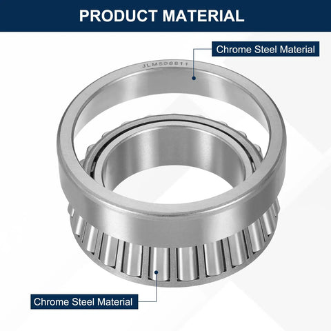 Heavy Duty Tapered Roller Bearing Cone And Cup Set With 2.165 In Bore, 3.543 In OD, 0.906 In Thick, Chrome Steel