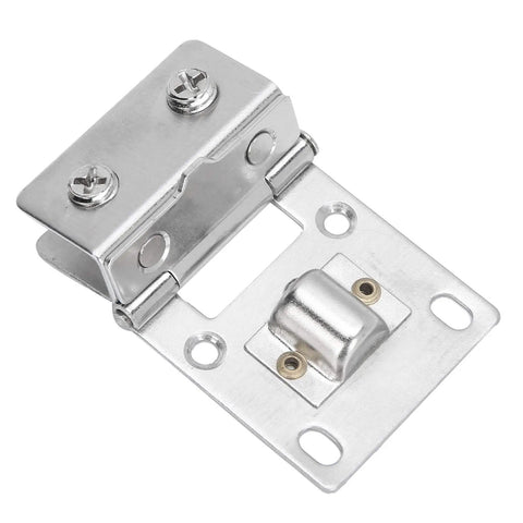 Rock Solid Heavy Duty Stainless Steel Glass Door Hinge With Non Slip Gasket And Anti Scratch Pads Secure Cabinet Clamp Kit for sturdy cabinets.