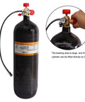 DIN Valve Scuba Adapter With Gauge M18x1.5 DIN Thread High Pressure 4500 Psi 300 Bar PCP Paintball Filling Station 24 Inch Soft Hose For Air Tank And PCP Air Rifle