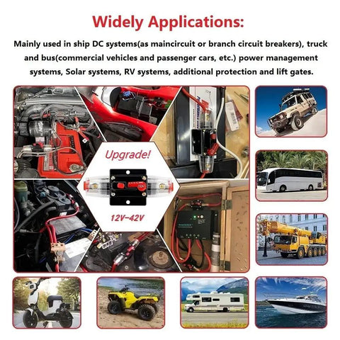 Inline 150A Fuse Holder Circuit Breaker for Car Audio and Amp Setups in automotive and power system applications