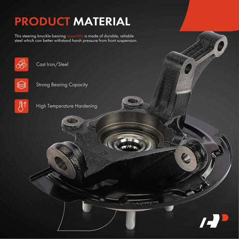 Front Right Steering Knuckle And Wheel Bearing Hub Assembly For Nissan Altima 2002 2003 2004 2005 2006 L4 Two Point Five L