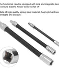 Top Notch Flexible Extension Bar With Magnetic Hold For Tight Spots Durable Spring Steel Auto Repair Kit In 1/4 3/8 And 1/2 Inch Sizes, spring steel