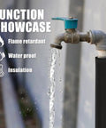 Foam Pipe Insulation Tube For Water Line Freeze Protection And Sharp Edge Guard 1/2 Inch ID covers exposed outdoor pipe
