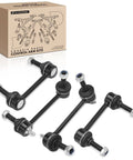 Beefed-Up Set Of 4 Front And Rear Sway Bar Links Kit For Jeep Grand Cherokee 2011-2015 And Dodge Durango 2011-2015 displayed with box