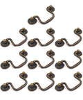 Antique Bronze Bail Pull Handles 10Pcs Cabinet Pulls For Wardrobe Dresser Cupboard And Drawer Decor Knobs shown in set of ten