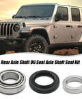 Heavy Duty Rear Axle Shaft Oil Seal Kit Straight Swap Replacement For Nissan Frontier Titan Xterra, showing seal components and vehicle.